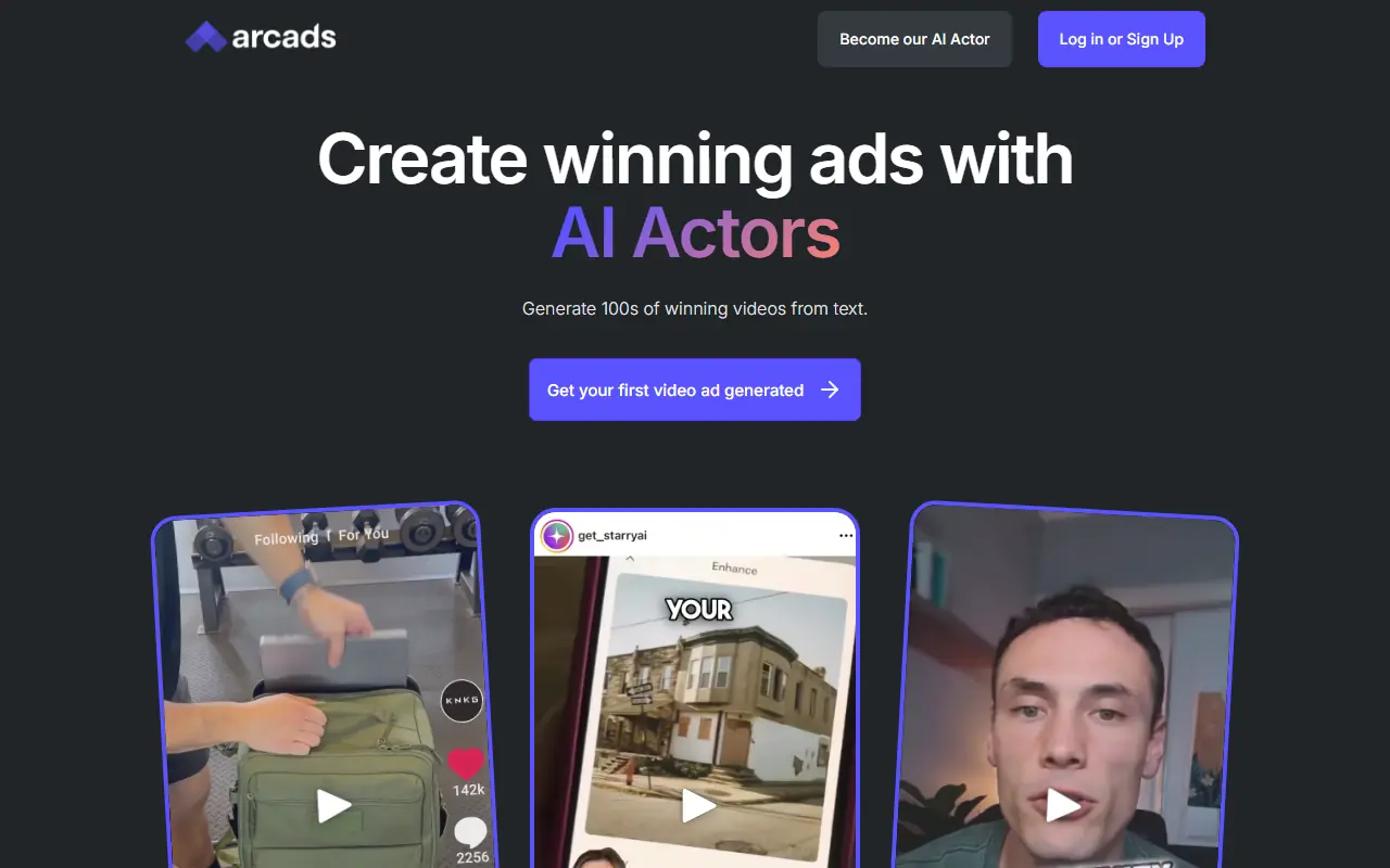 Arcads screenshot
