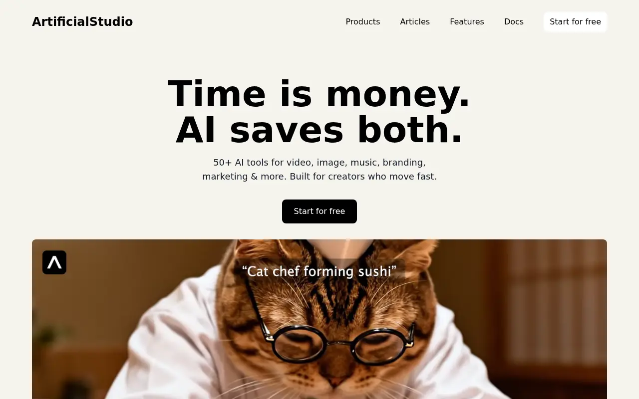 Artificial Studio screenshot