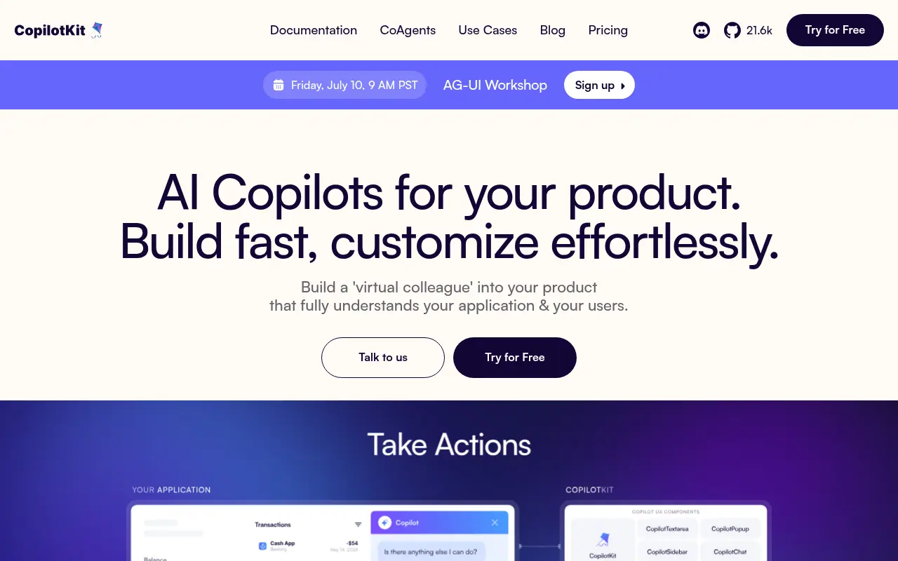 CopilotKit screenshot
