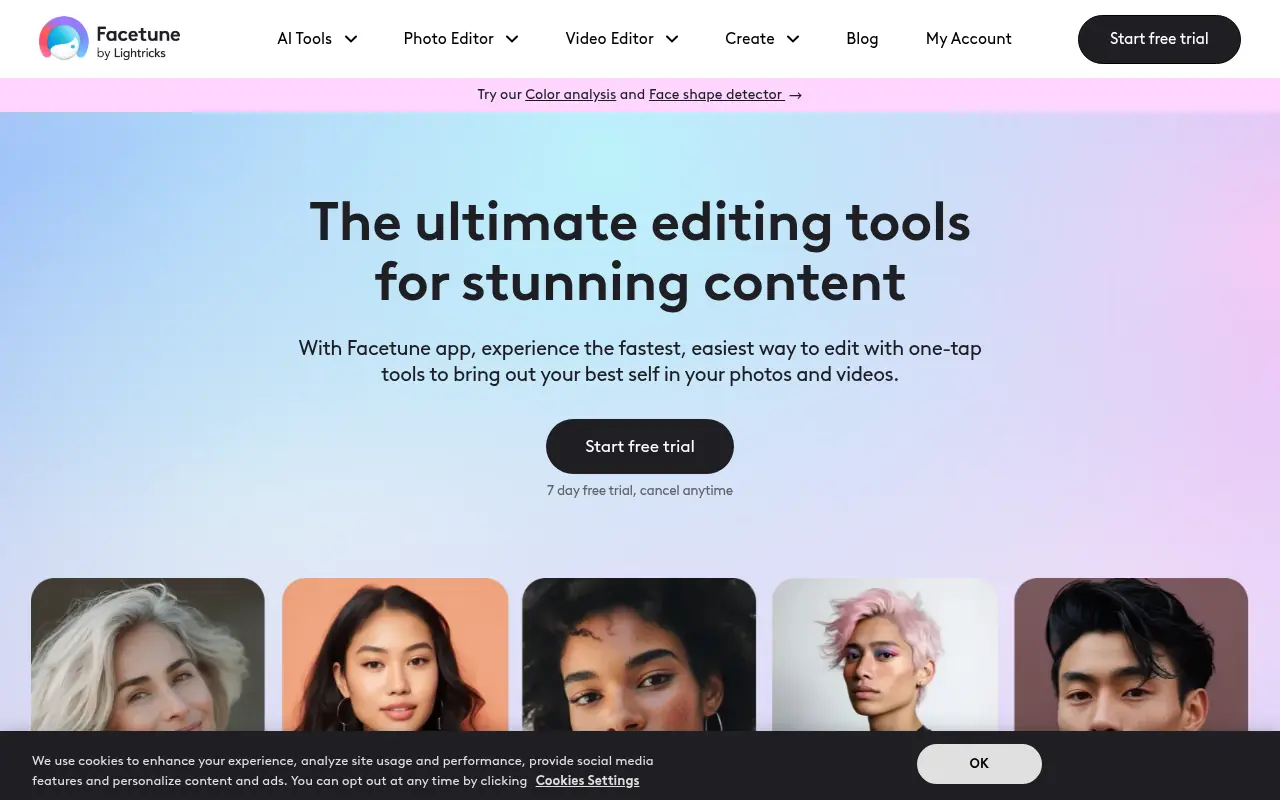Facetune screenshot