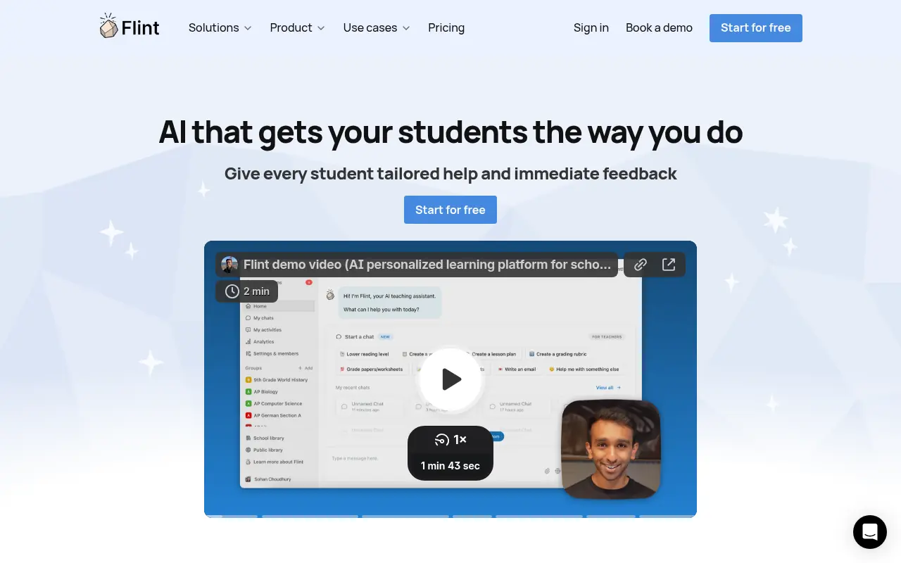Flint K12 screenshot