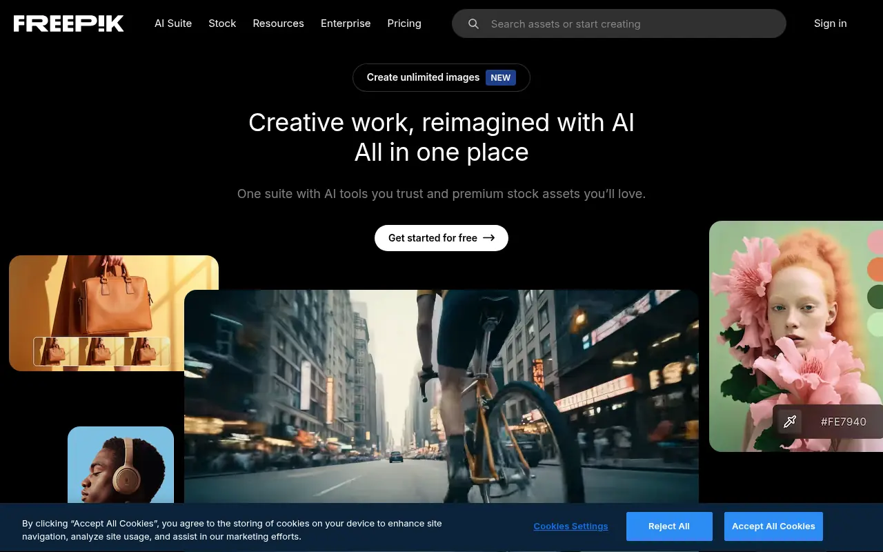 Freepik screenshot