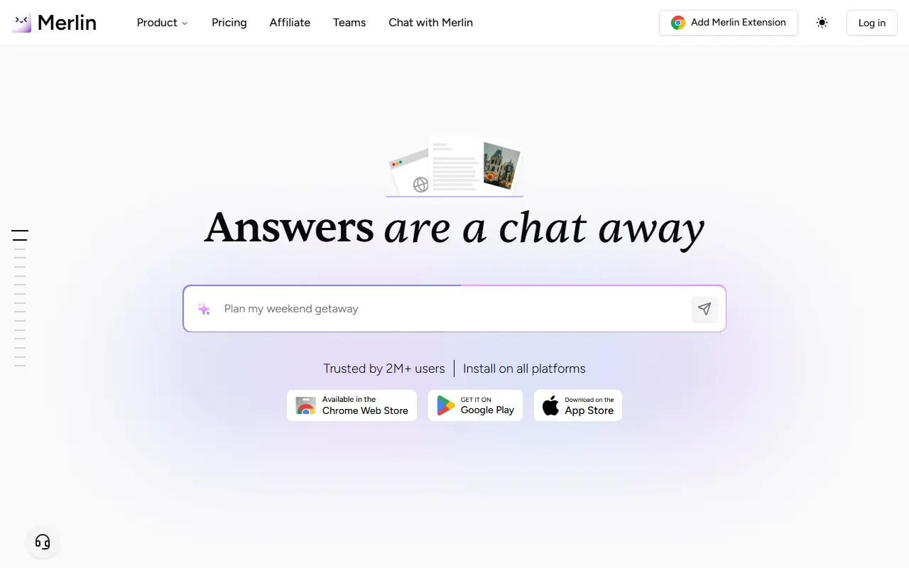 Merlin AI screenshot
