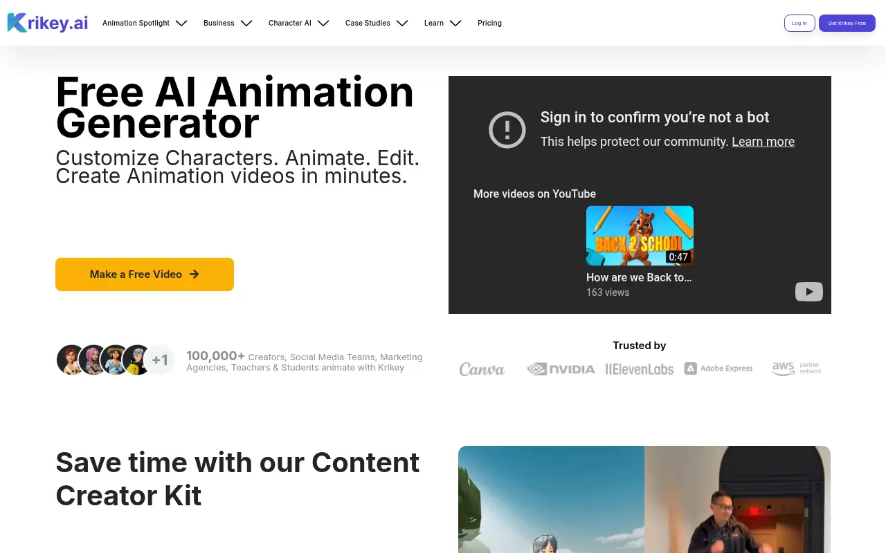 Krikey AI screenshot
