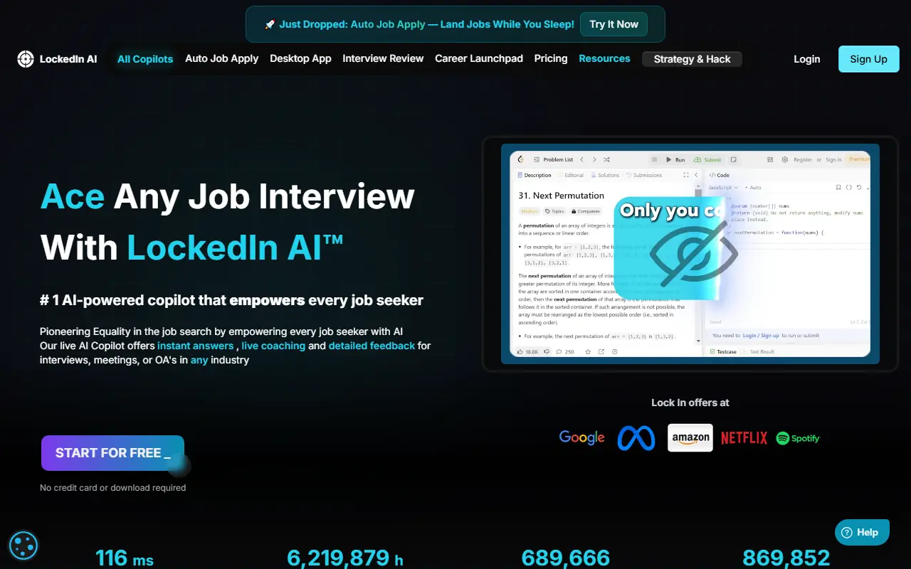 LockedIn AI screenshot