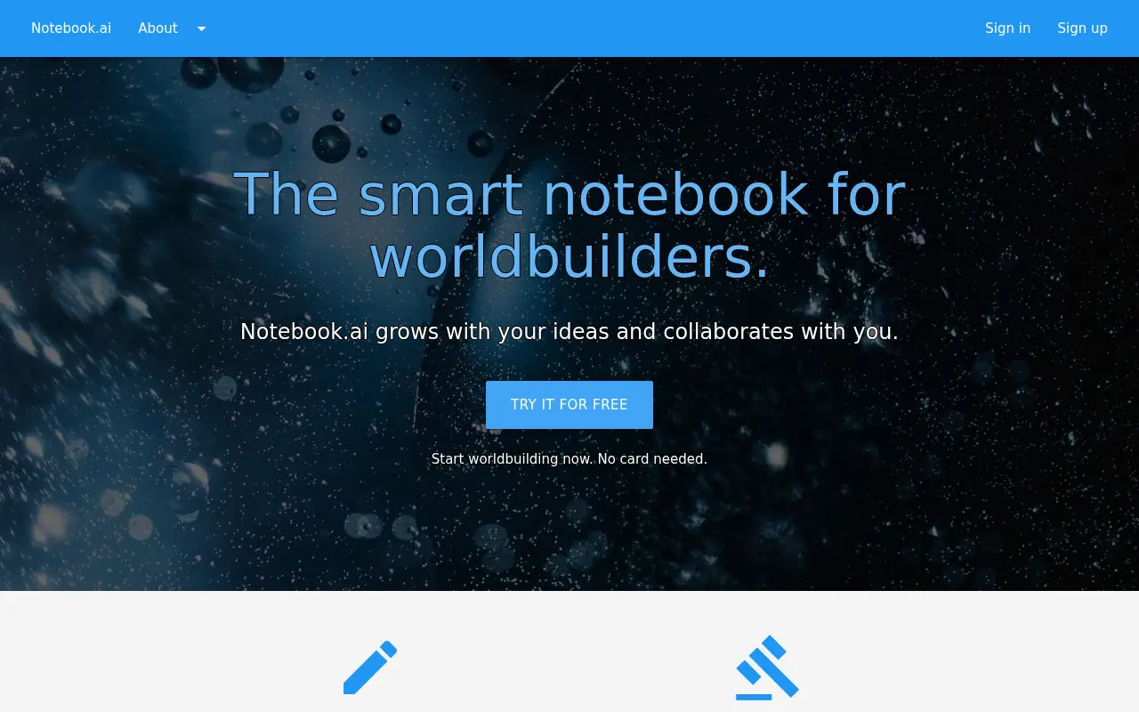 Notebook.ai screenshot