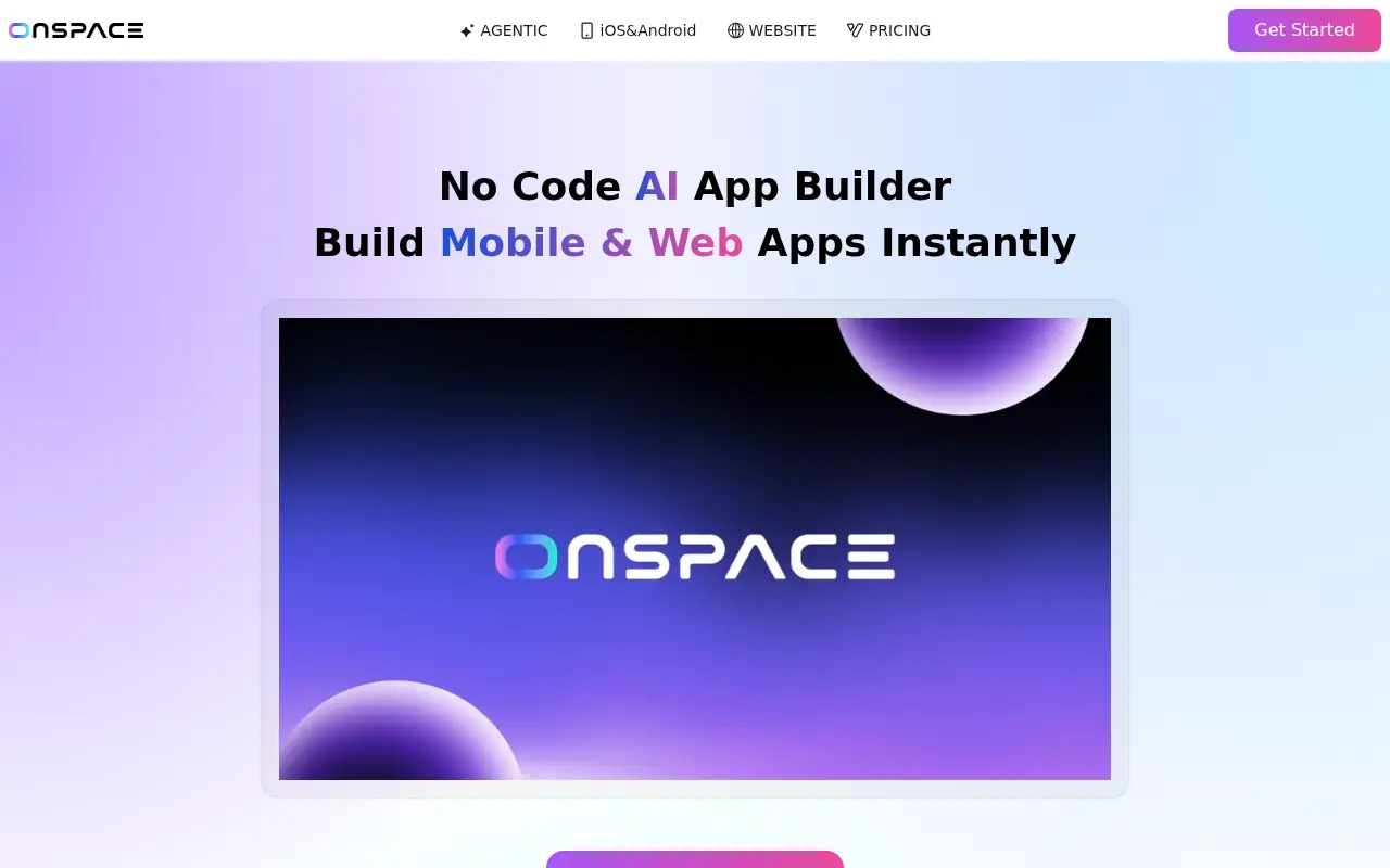 OnSpace AI screenshot