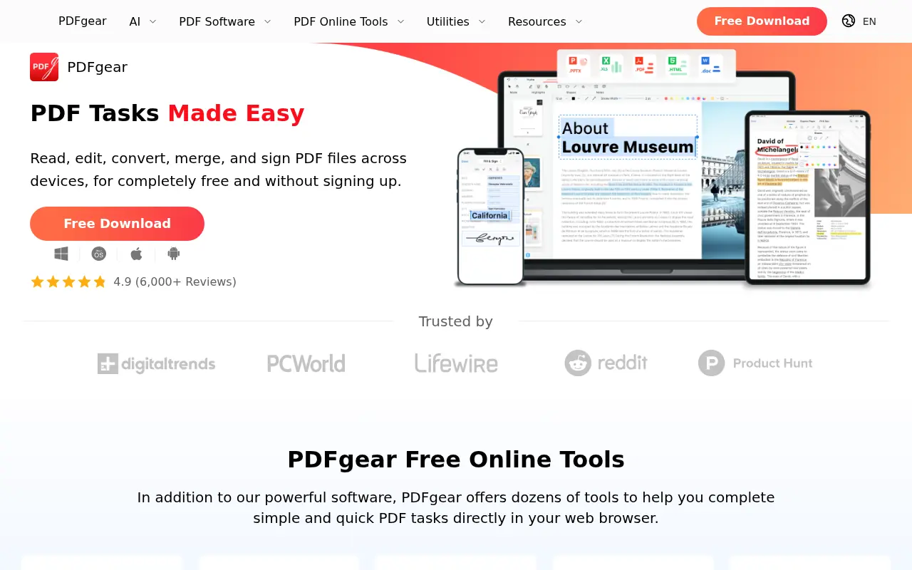 PDFgear screenshot