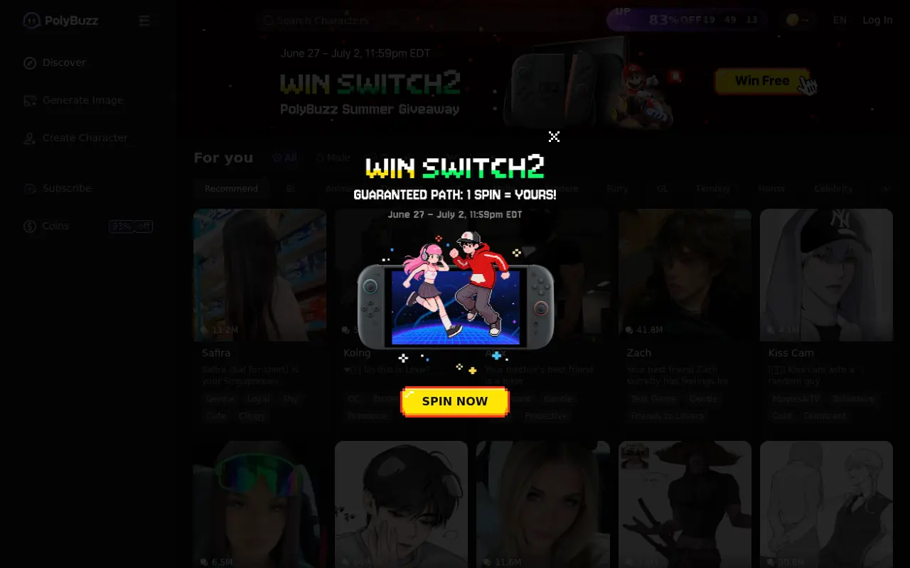 PolyBuzz screenshot