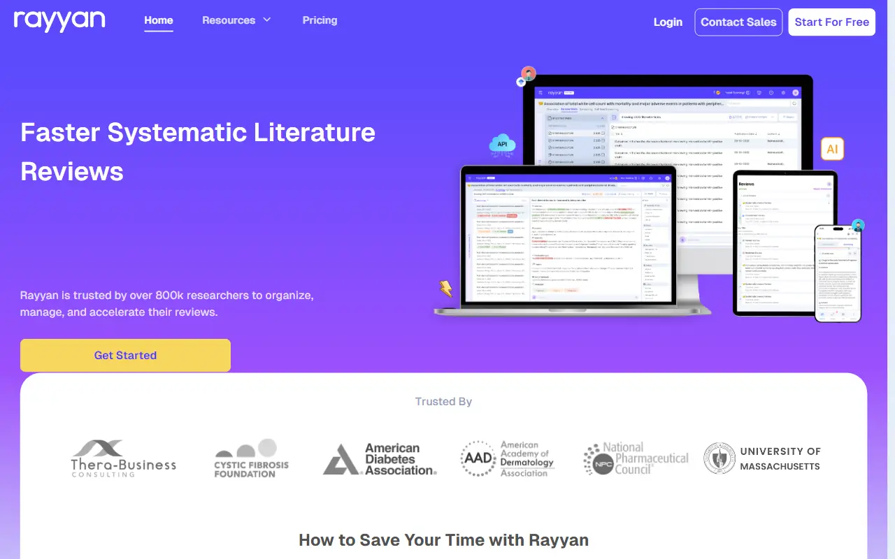 Rayyan screenshot