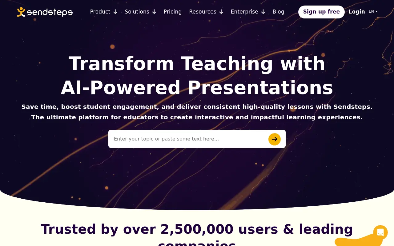 Sendsteps screenshot