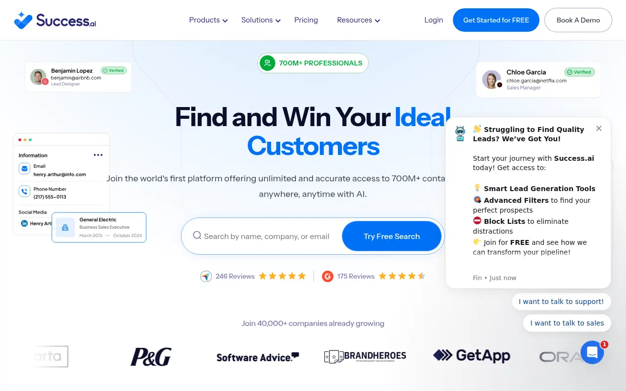 Success.ai screenshot