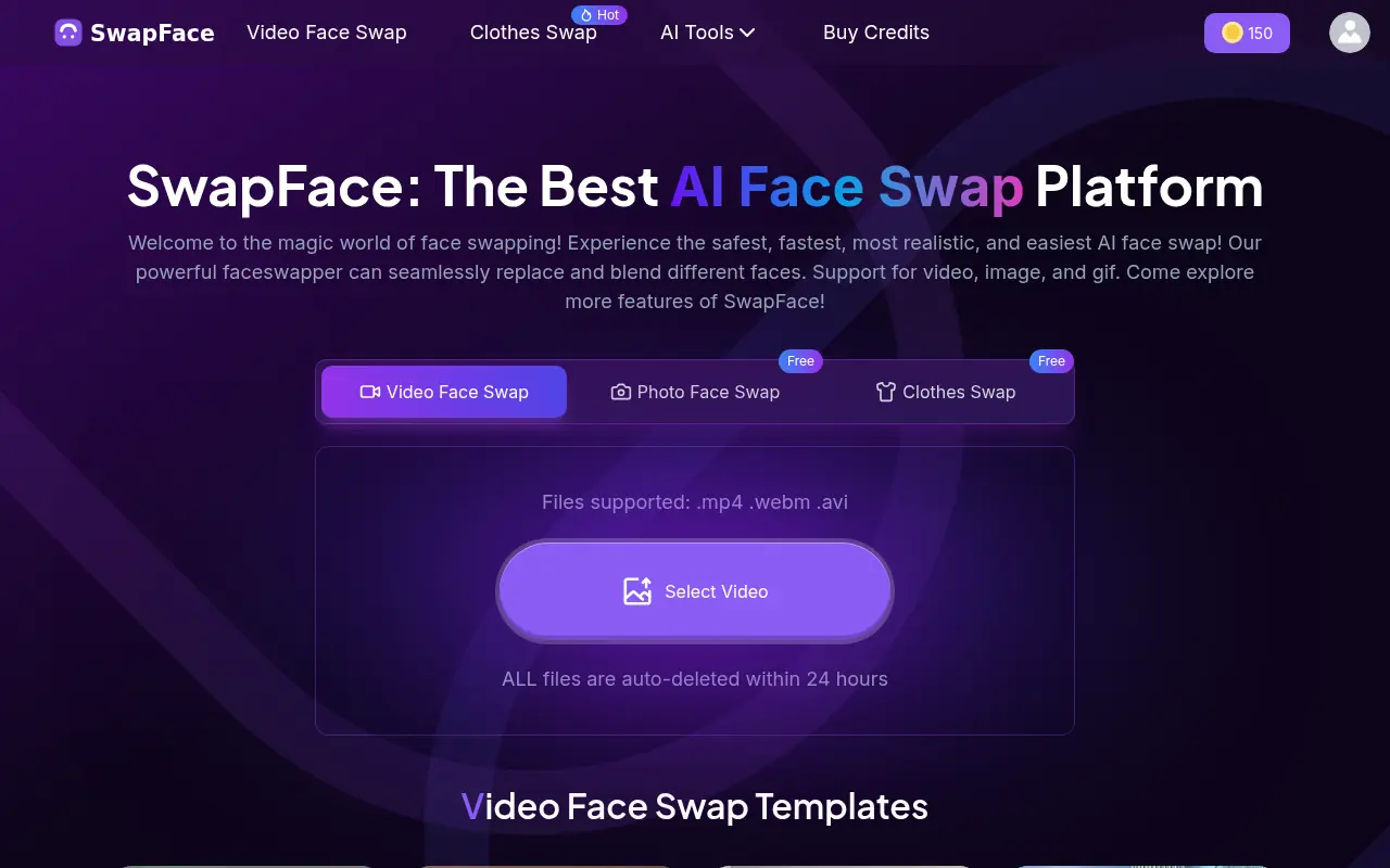 SwapFace screenshot