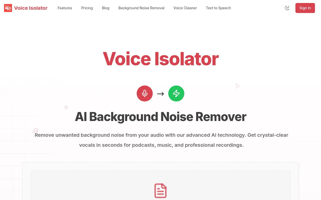 Voice Isolator screenshot